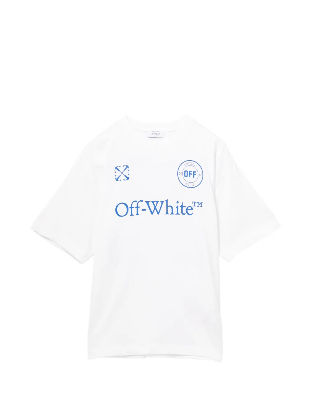 Off-White T-Shirt mit Pfeilprint - Weiß