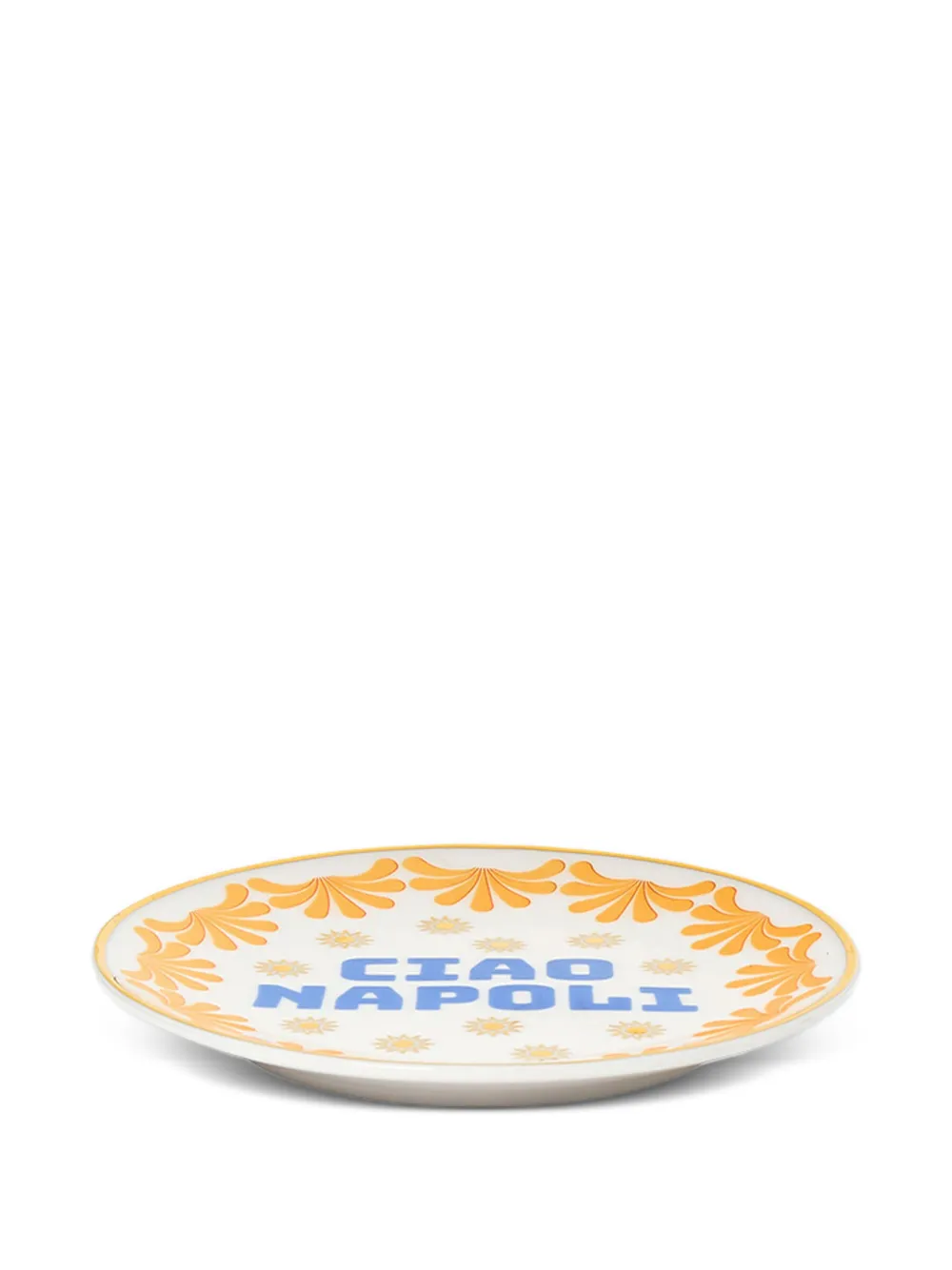 Bitossi Home Ciao Napoli printed plate - Bianco