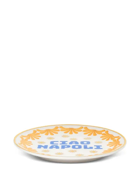 Bitossi Home Ciao Napoli printed plate