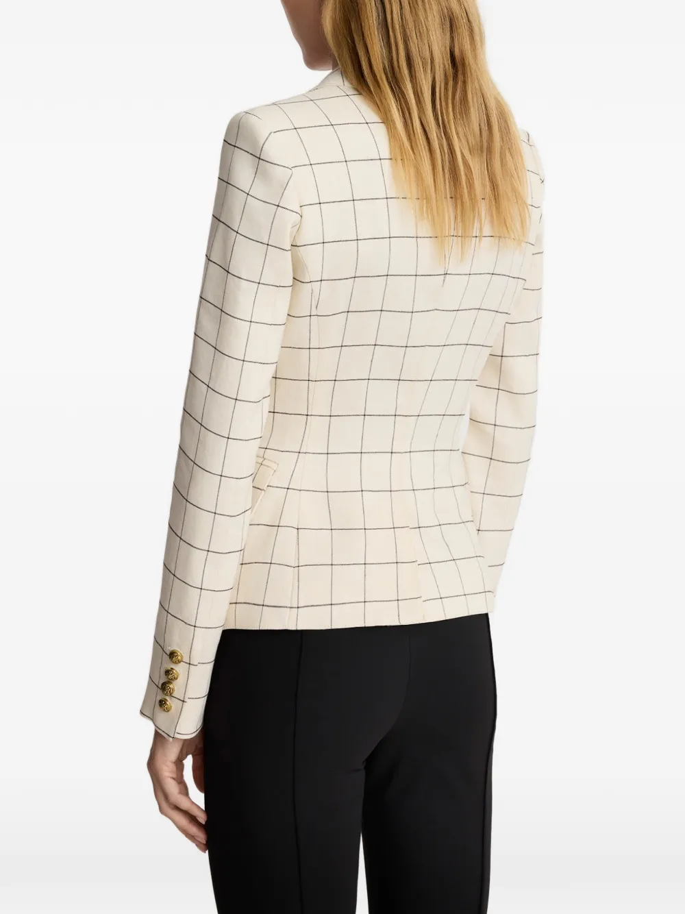 Smythe Mini Not blazer met dubbele rij knopen Wit