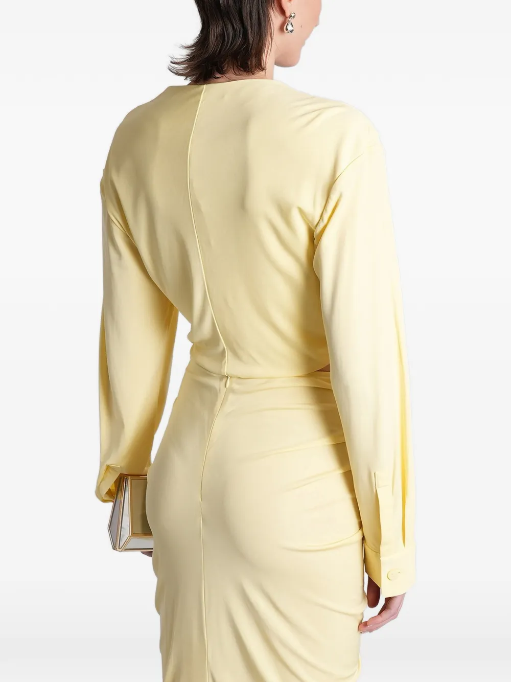 Christopher Esber Cropped top Geel