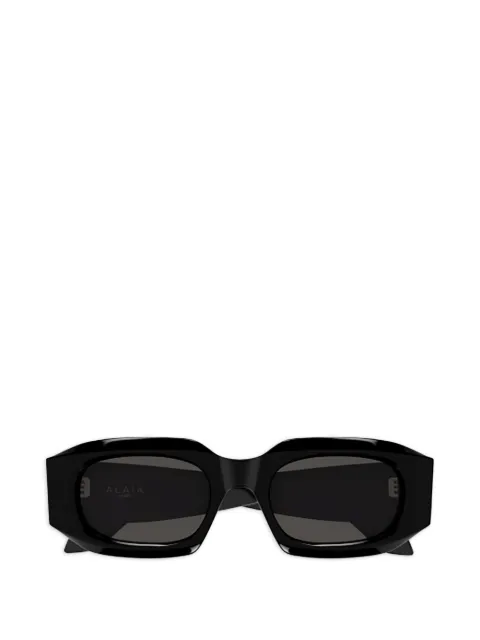 azzedine alaïa rectangular-frame sunglasses