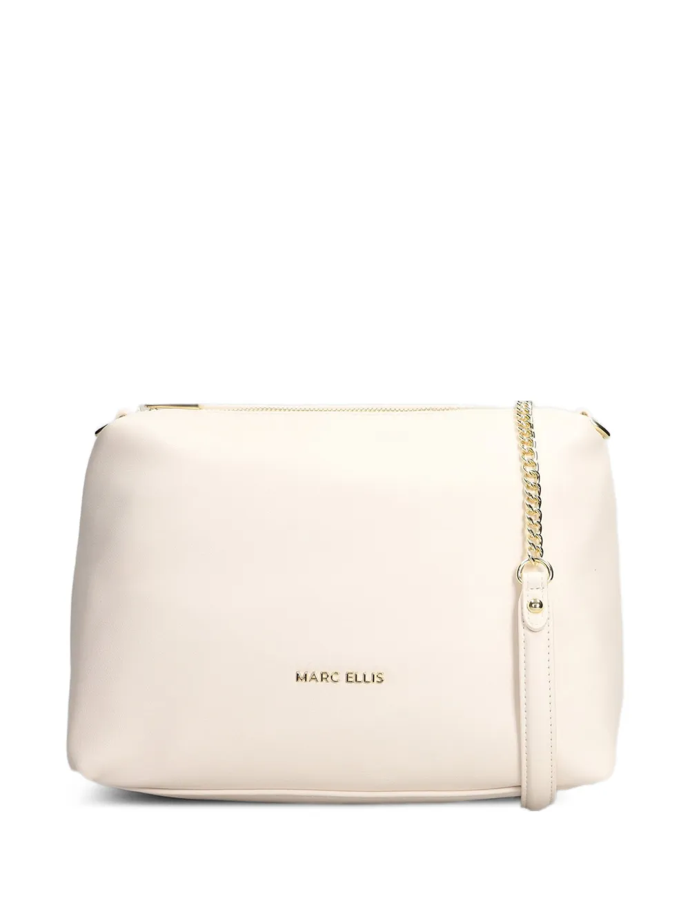 Marc Ellis Borsa a spalla Alison Macro con applicazione logo - Bianco