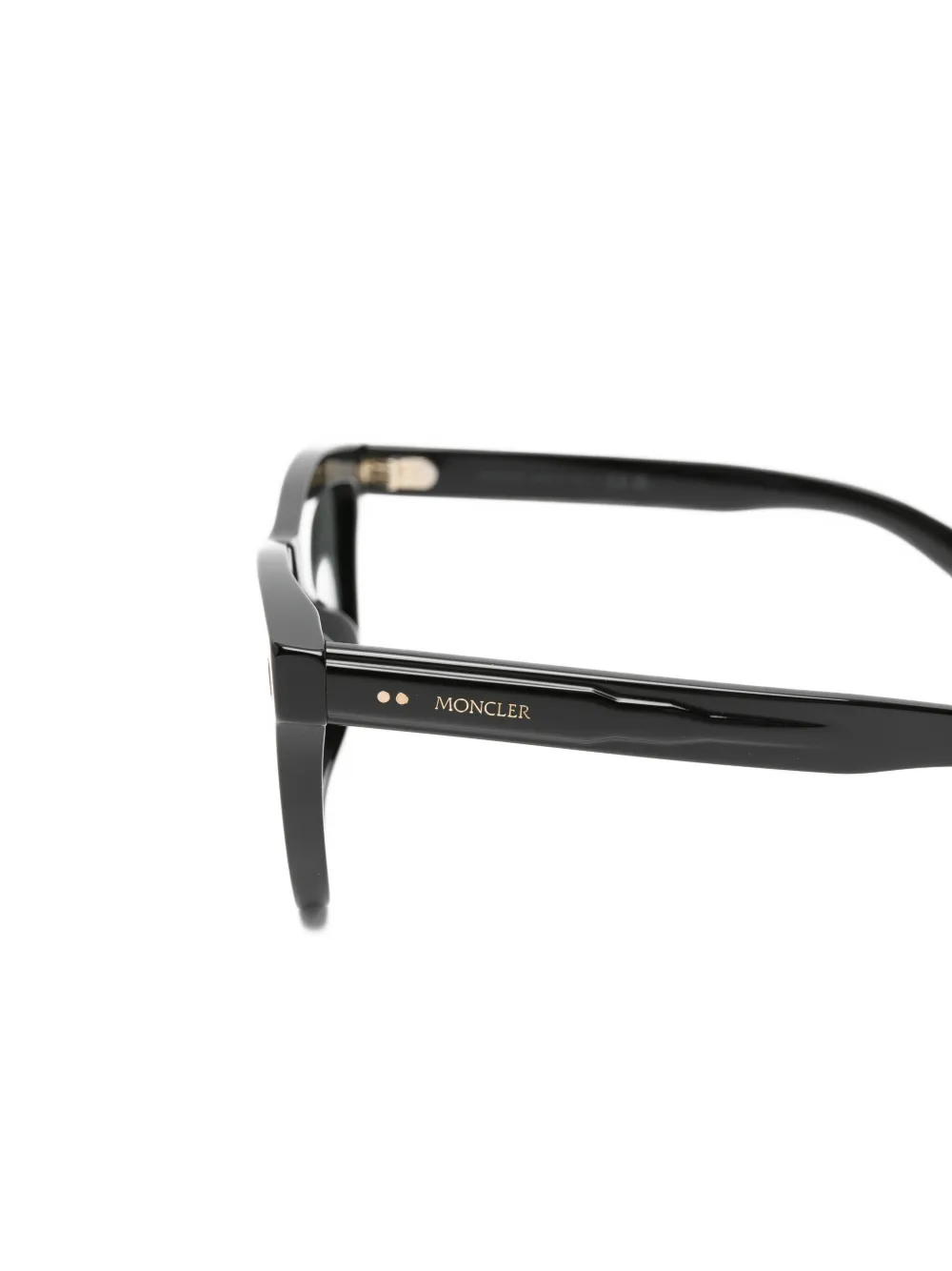 Moncler Eyewear Bronzz zonnebril met rechthoekig montuur Zwart
