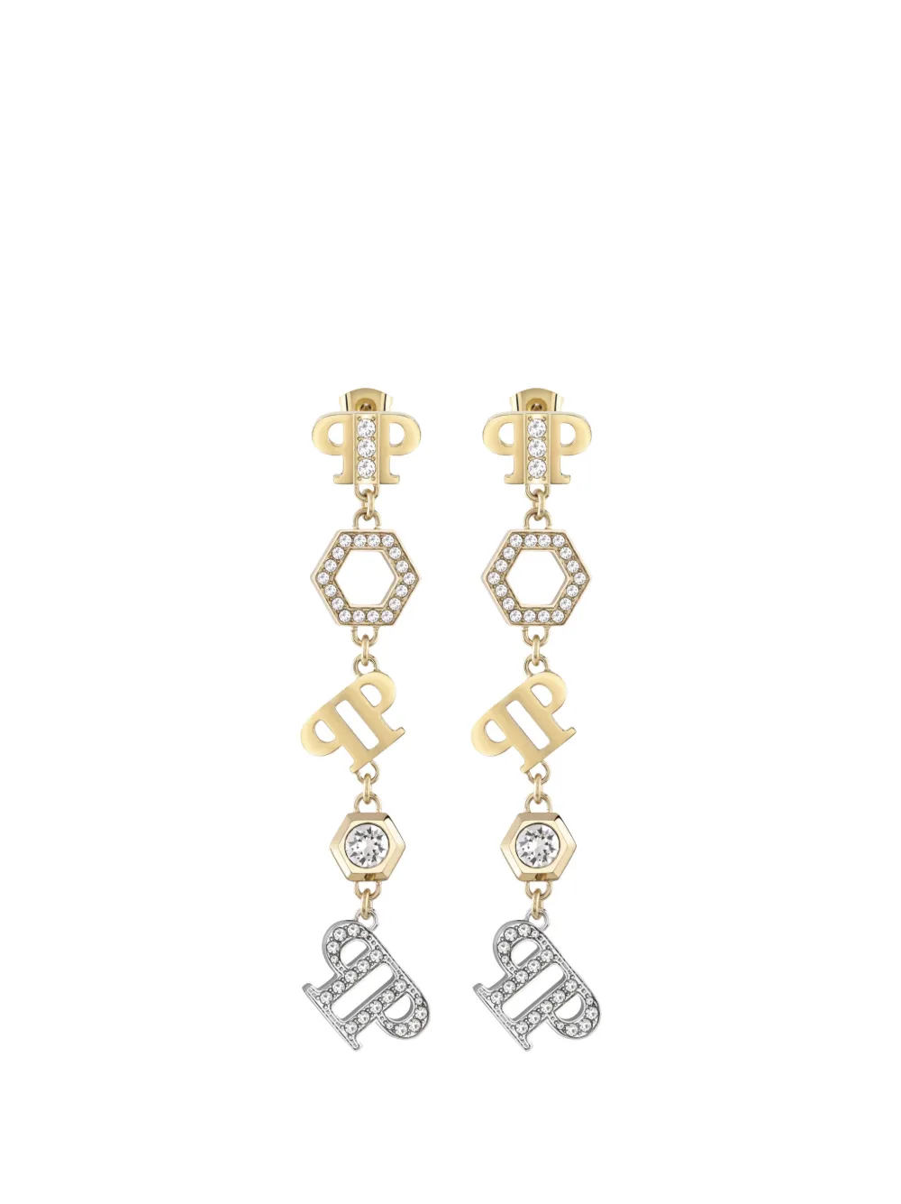 Philipp Plein PP Elements crystal-embellished earrings - Gold