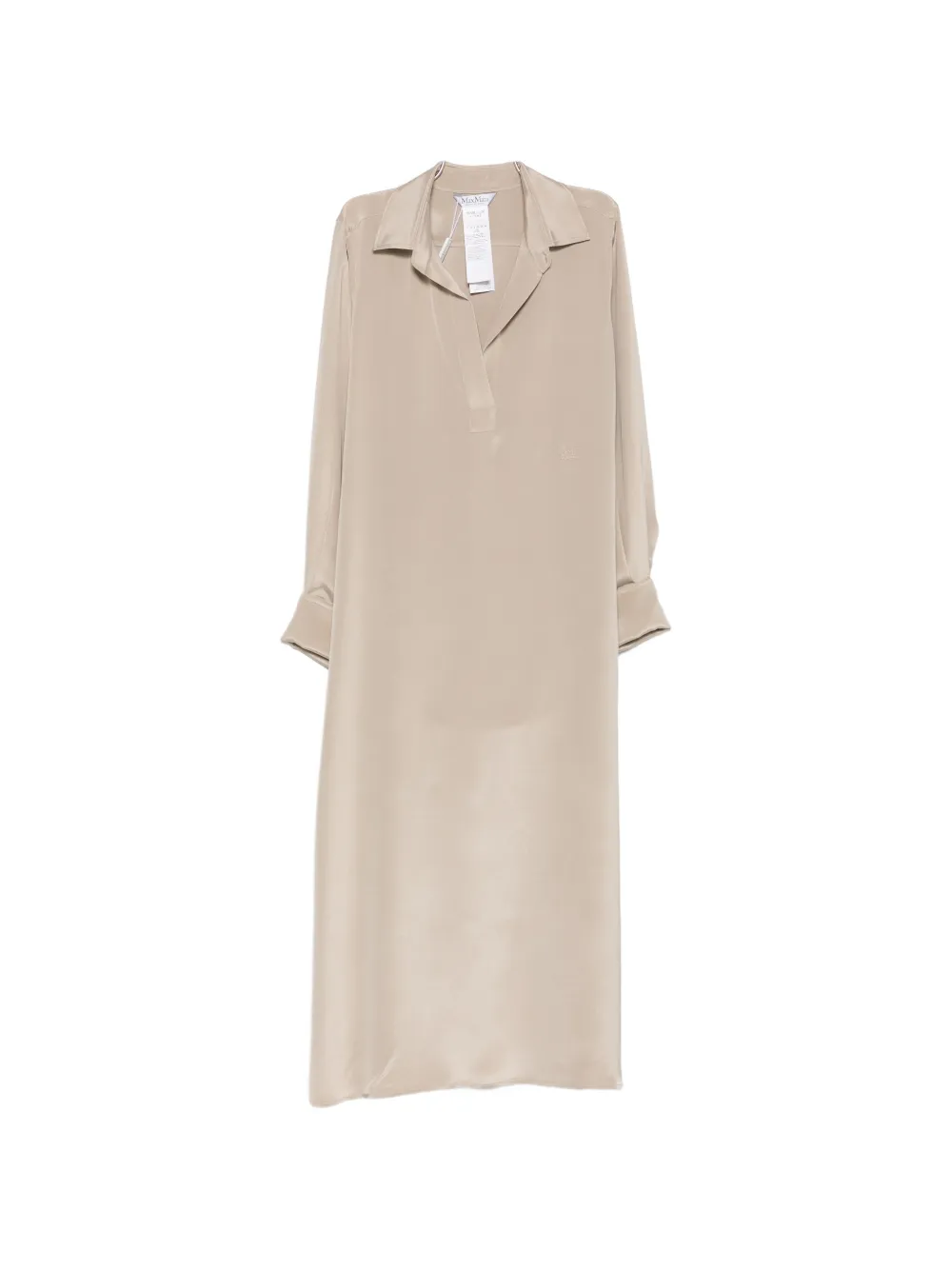 Max Mara Gambero long-sleeve midi dress - Neutrals
