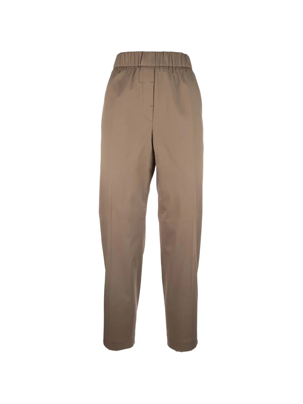 Peserico monili-chain elasticated-waist trousers - Marrone