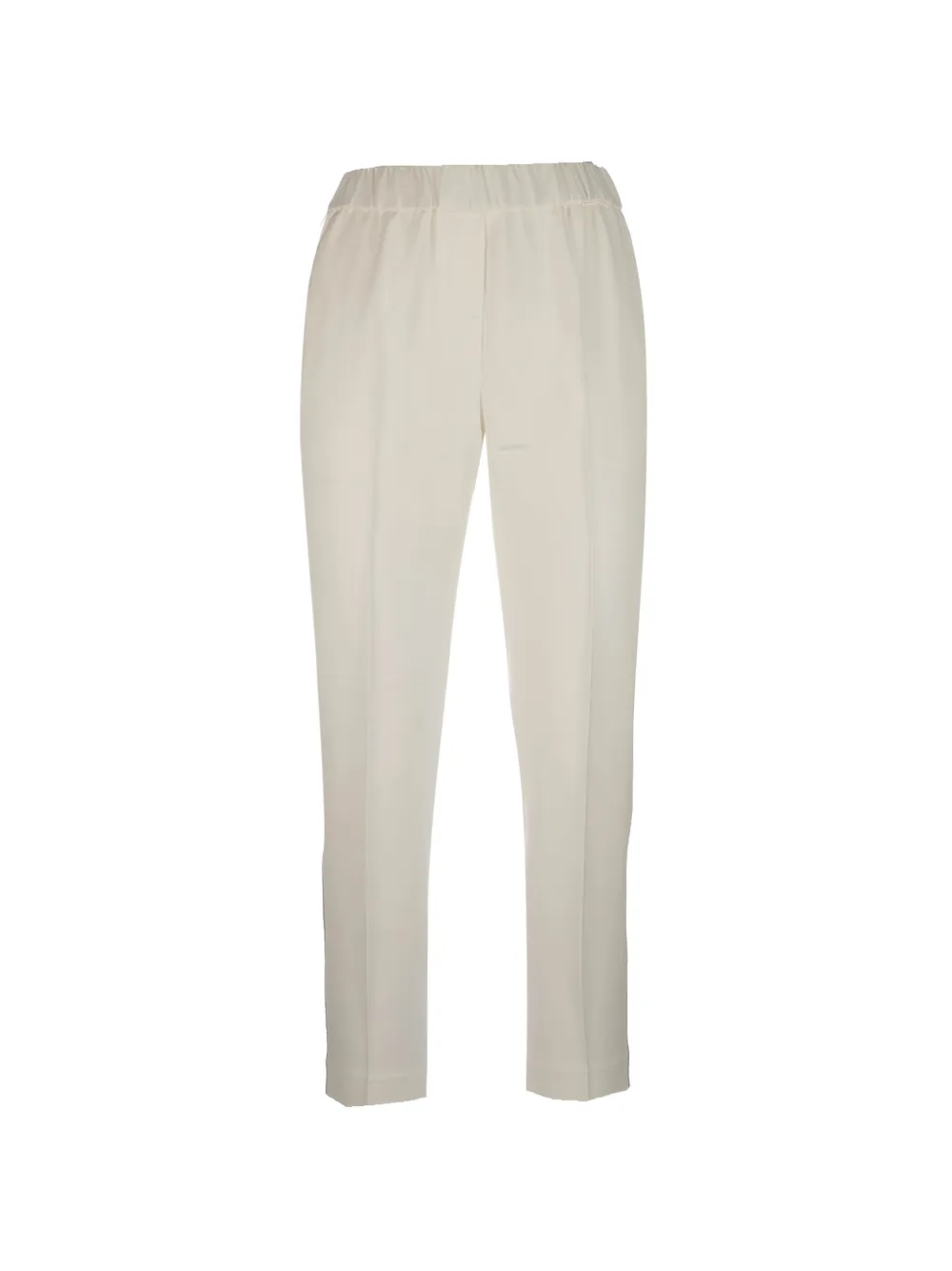 Peserico monili-chain elasticated-waist trousers - Toni neutri