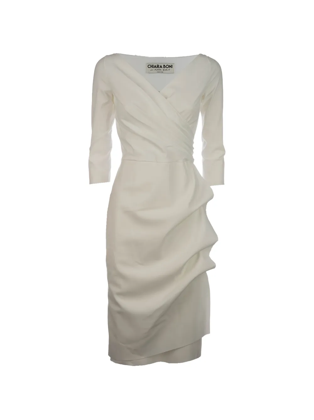 CHIARA BONI La Petite Robe Florien draped dress - Bianco
