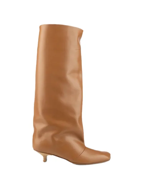 Vicini square-toe leather boots