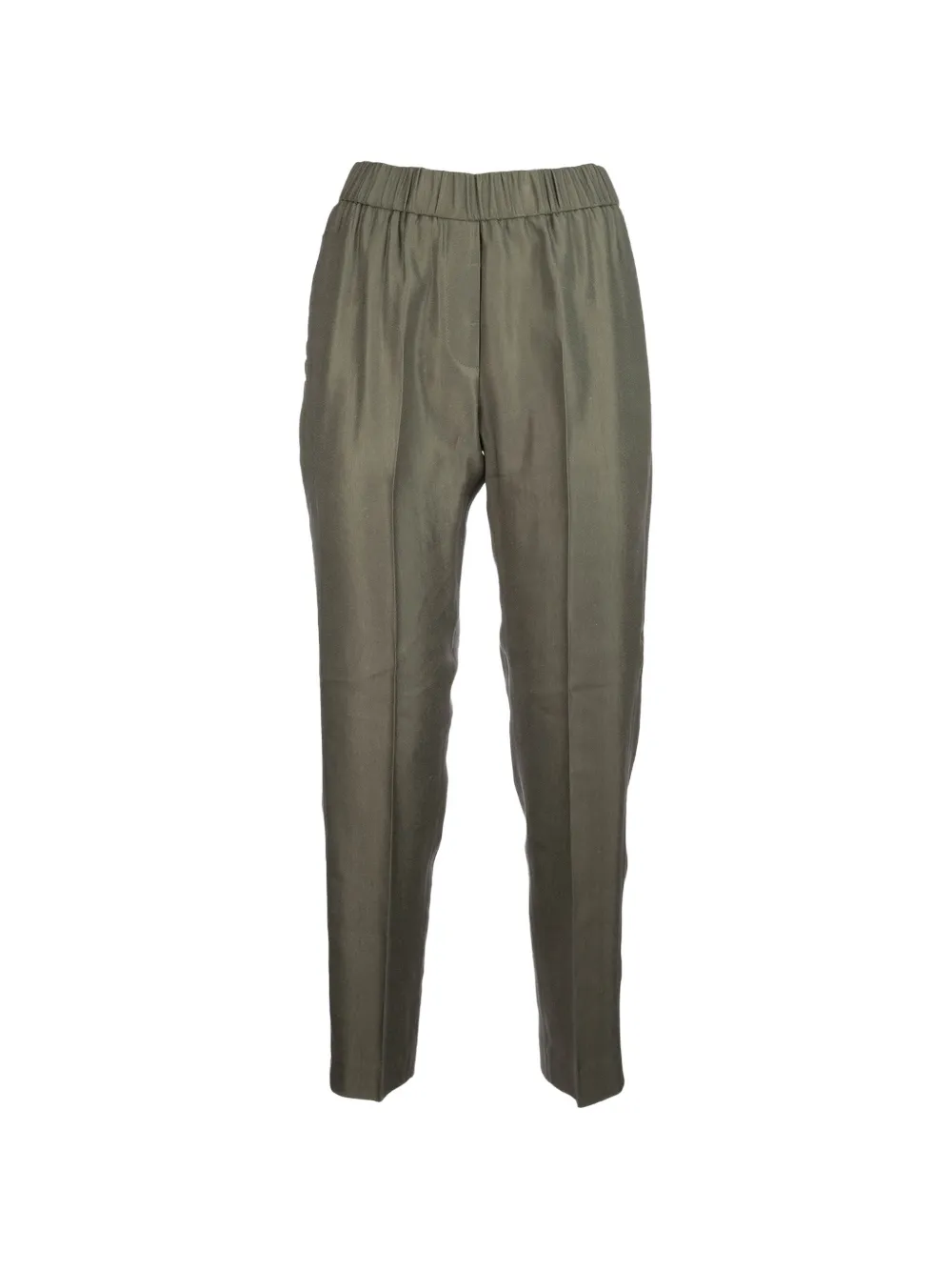 Peserico elasticated tapered trousers - Verde