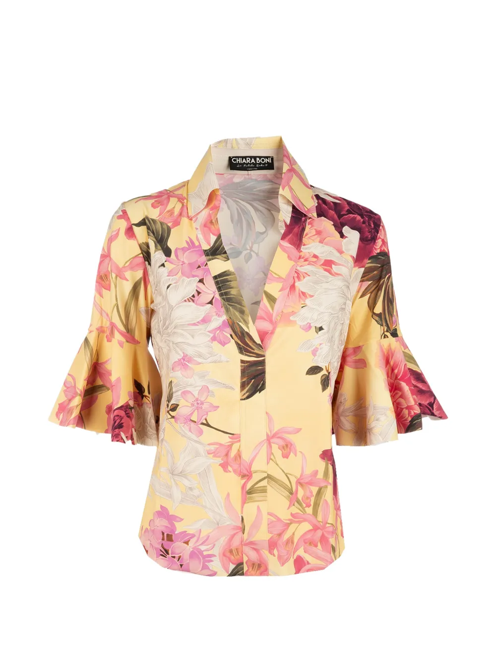 CHIARA BONI La Petite Robe Jinza floral-print blouse - Giallo