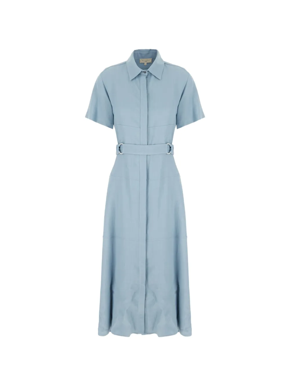 Antonelli short-sleeved belted dress - Blu