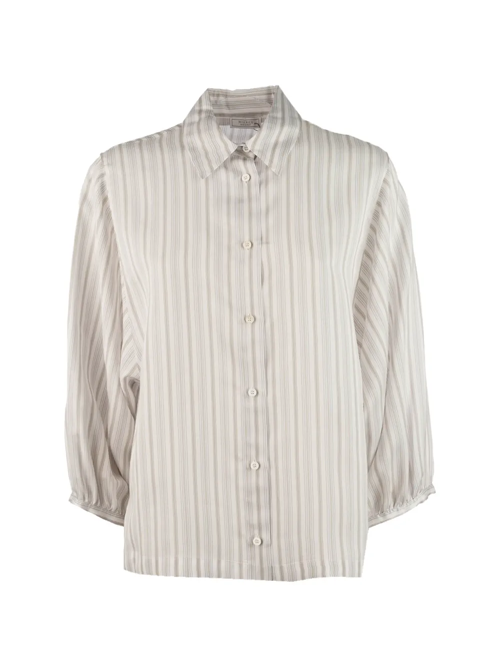 Peserico striped button-up shirt - Toni neutri