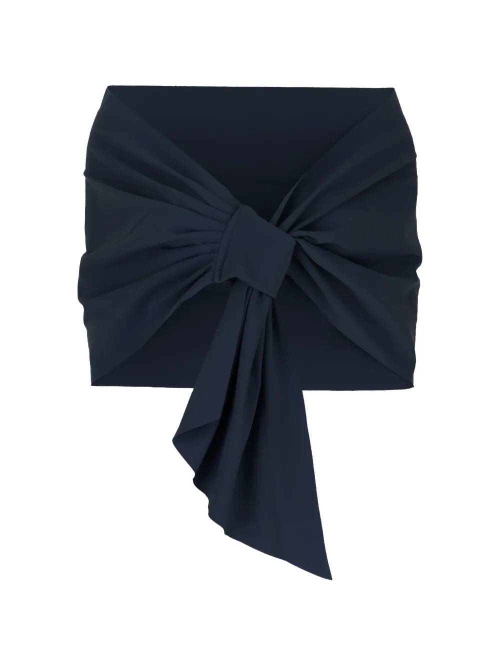 CHIARA BONI La Petite Robe Eva knotted cape - Blu