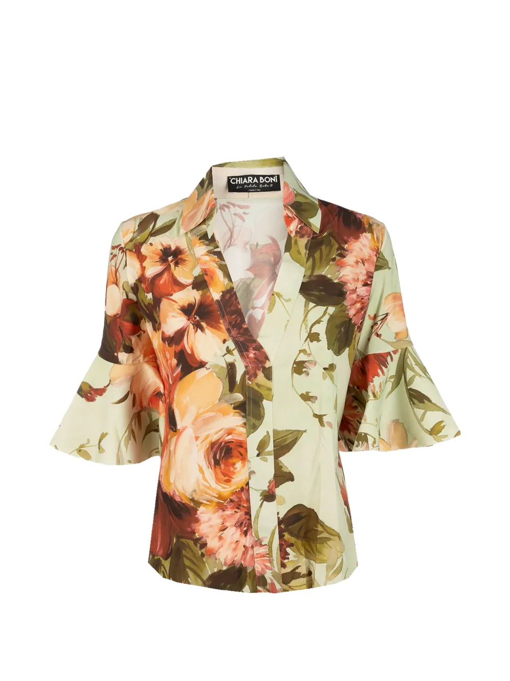 CHIARA BONI La Petite Robe Jinza floral-print blouse - Verde