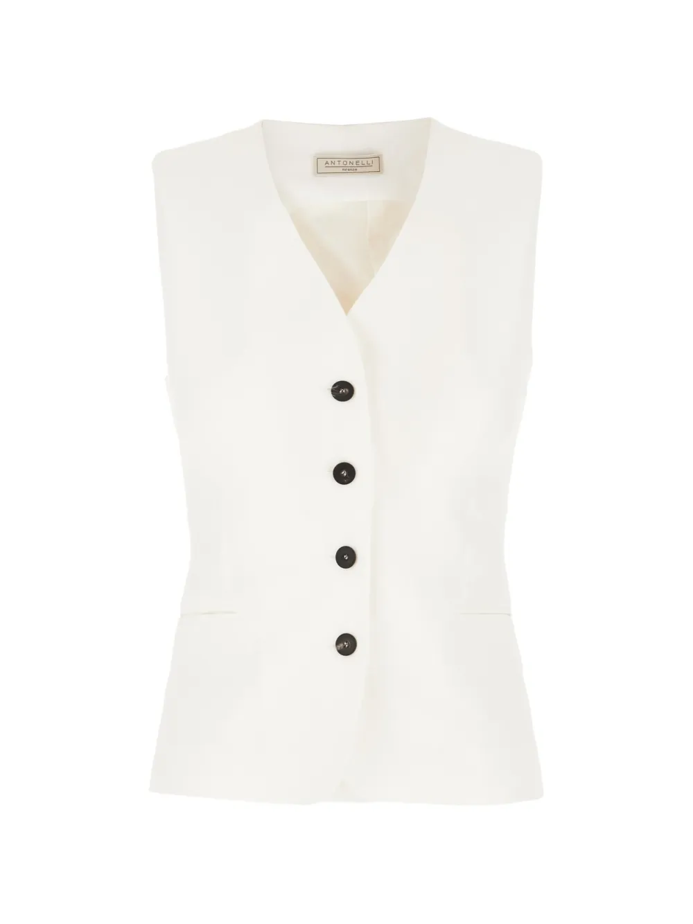 Antonelli buttoned vest - Bianco