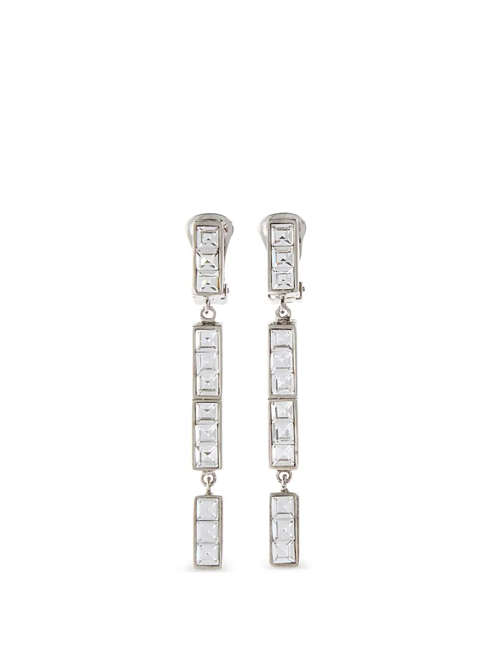 Alessandra Rich crystal-embellished earrings - Argento