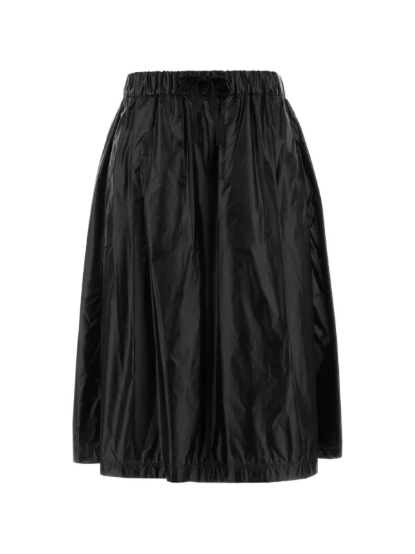 Herno Elastic-waistband Midi Skirt in Black