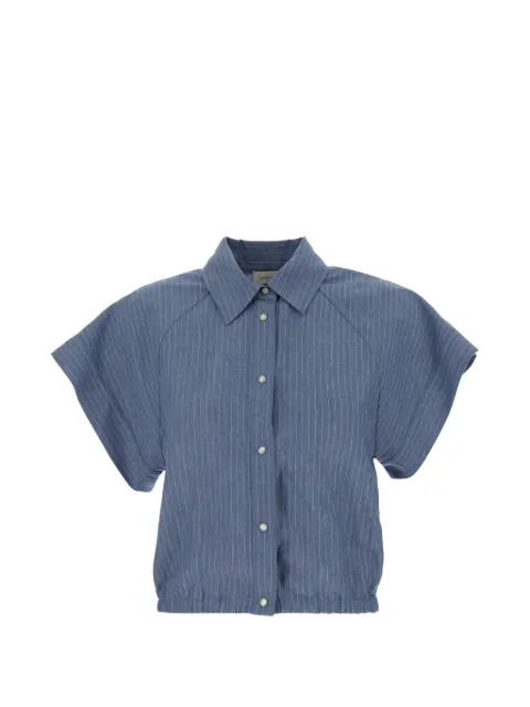 Jacob Cohën pinstripe raglan-sleeve shirt