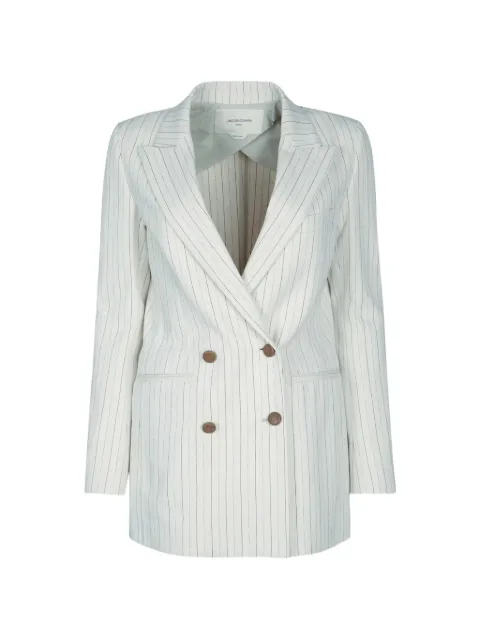 Jacob Cohën double-breasted striped jacket
