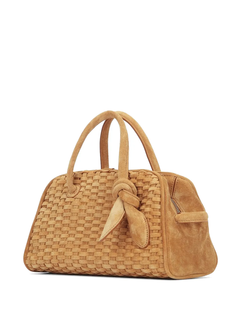 Jacquemus Shopper met geweven detail Beige
