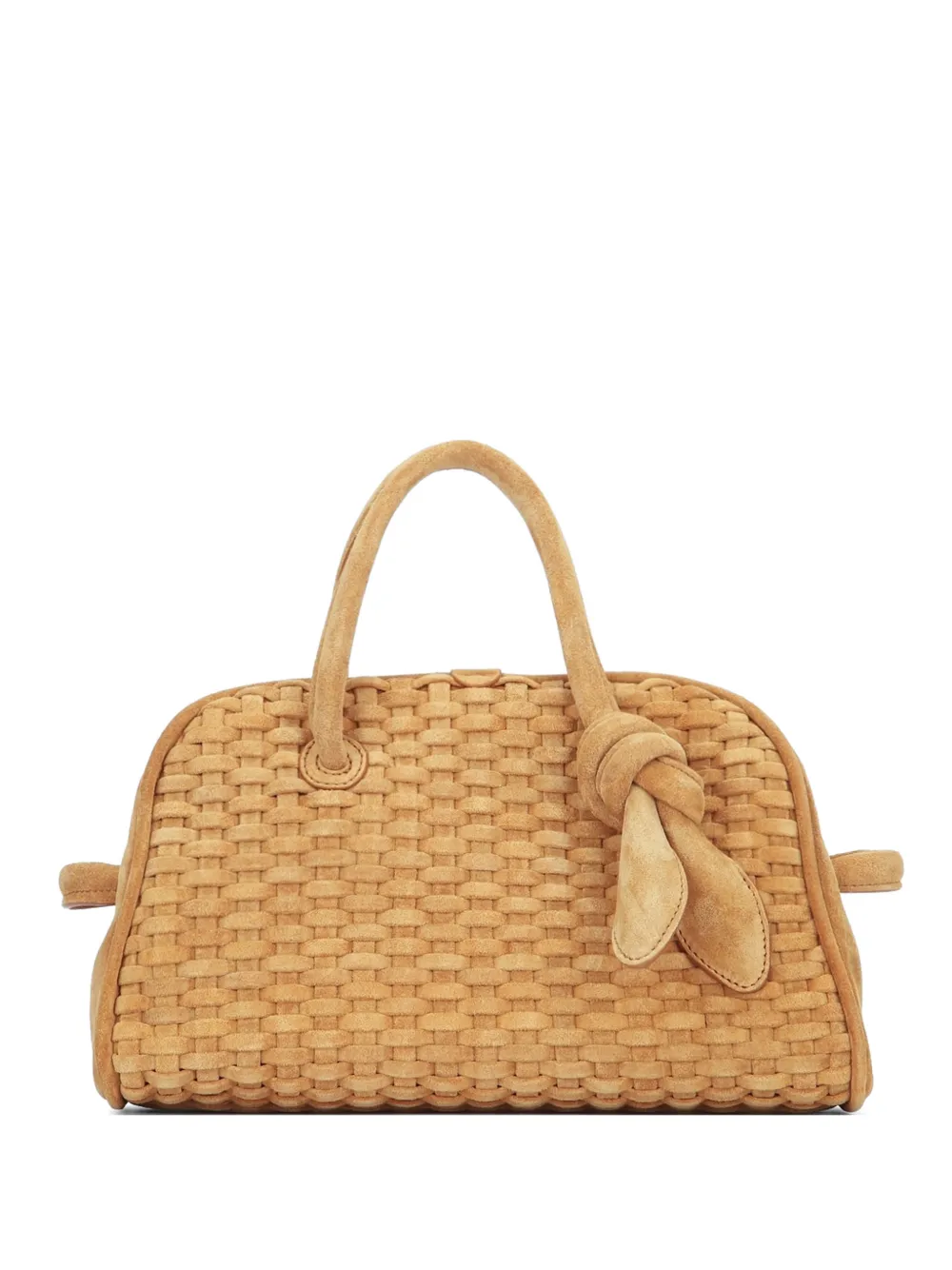 Jacquemus woven knot detail tote bag - Neutrals