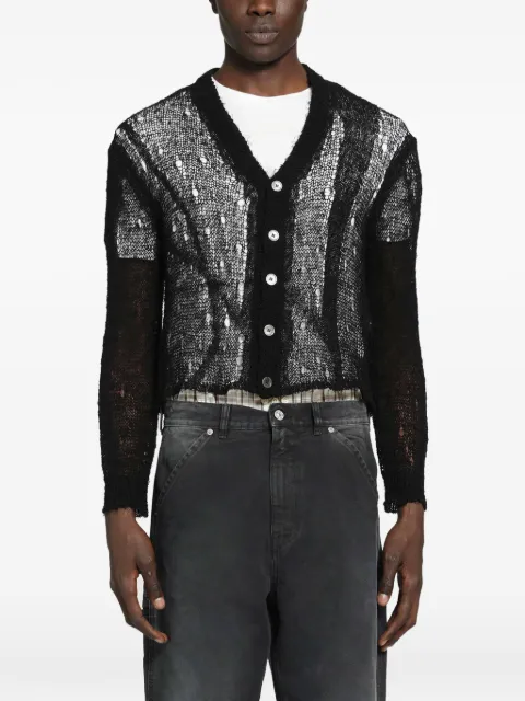 OUR LEGACY Academy laddered-knit cardigan