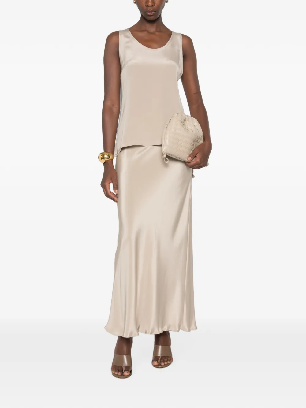Max Mara Mouwloze top Beige