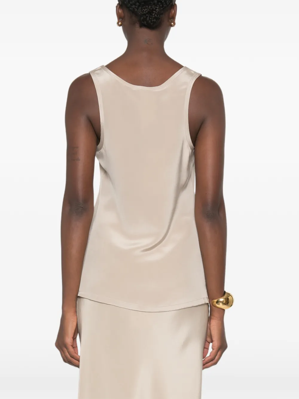 Max Mara Mouwloze top Beige