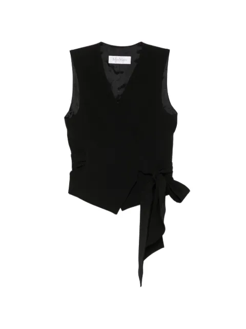 Max Mara wrap-style sleeveless waistcoat