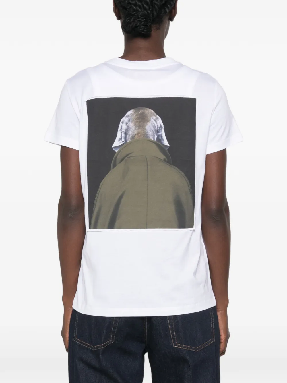 Max Mara Calca T-shirt met grafische print Wit
