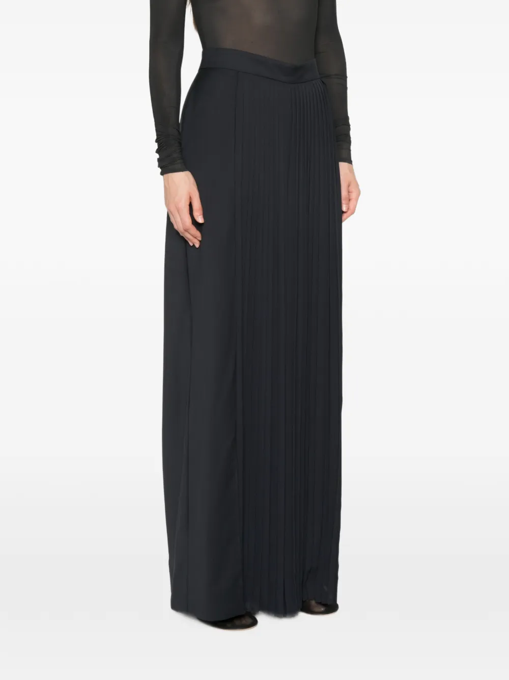 Max Mara Tiglio palazzo broek met plooien Blauw