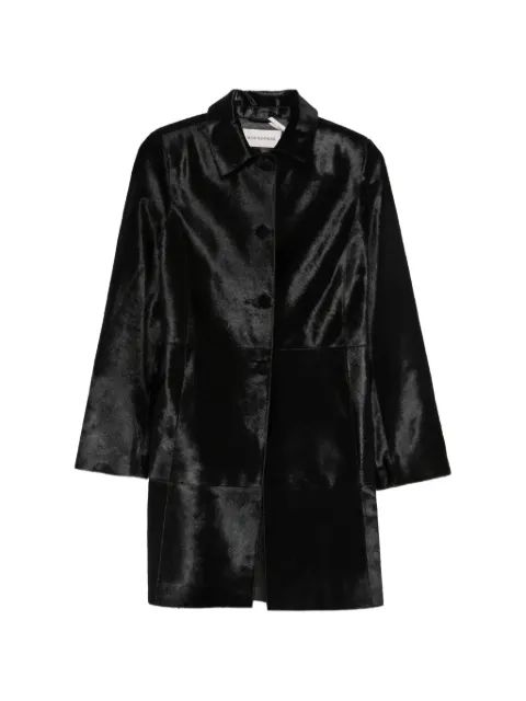 Nour Hammour Stella lamb-hair coat