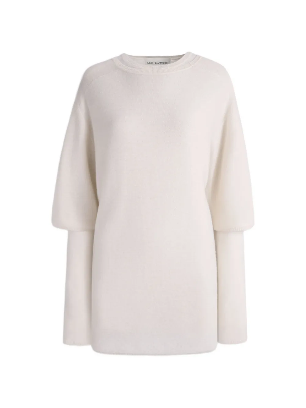 Nour Hammour Cobain Pullover im Schichtdesign - Nude