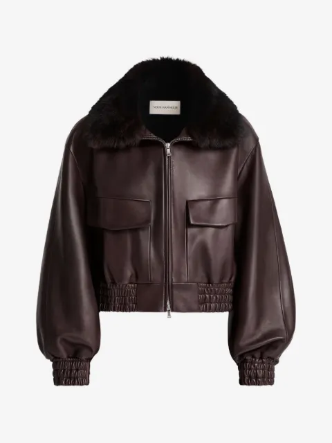 Nour Hammour veste Ellery en cuir
