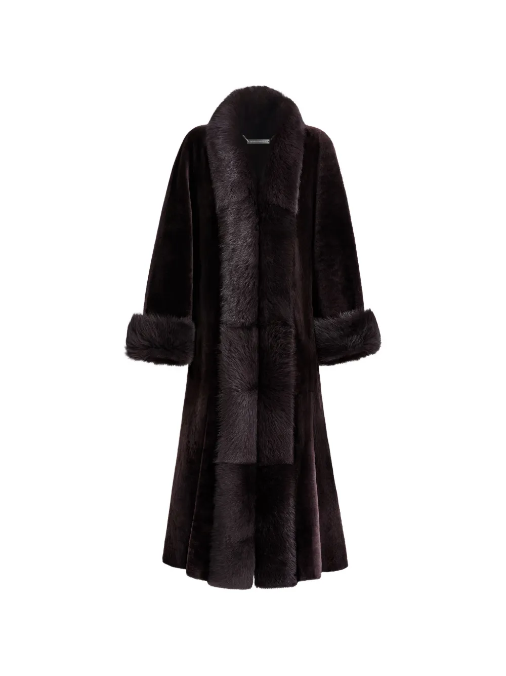 Nour Hammour Sima Mantel aus Shearling - Braun