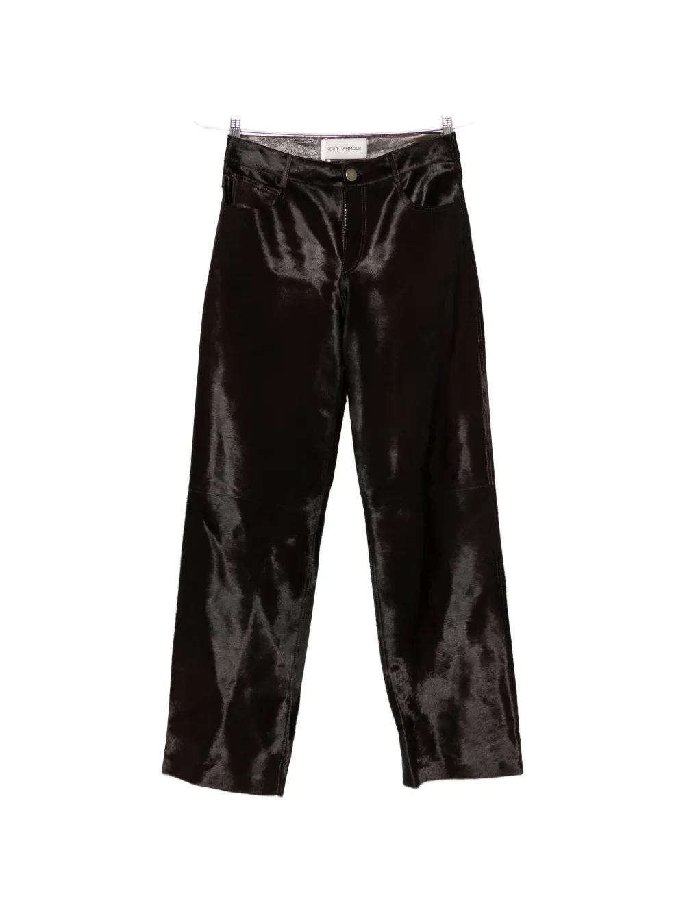 Nour Hammour Kitty straight-leg trousers