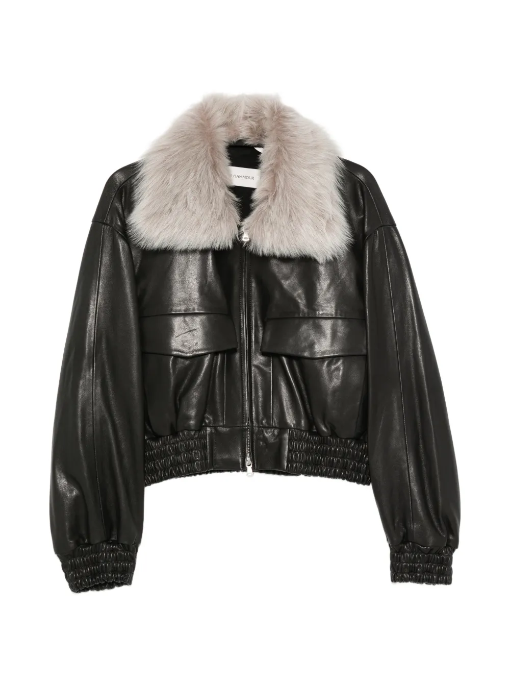 Nour Hammour Ellery leather jacket - Schwarz