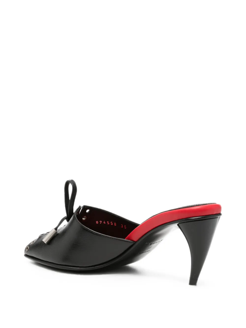 Alexander McQueen lace-up open-toe sandals Zwart