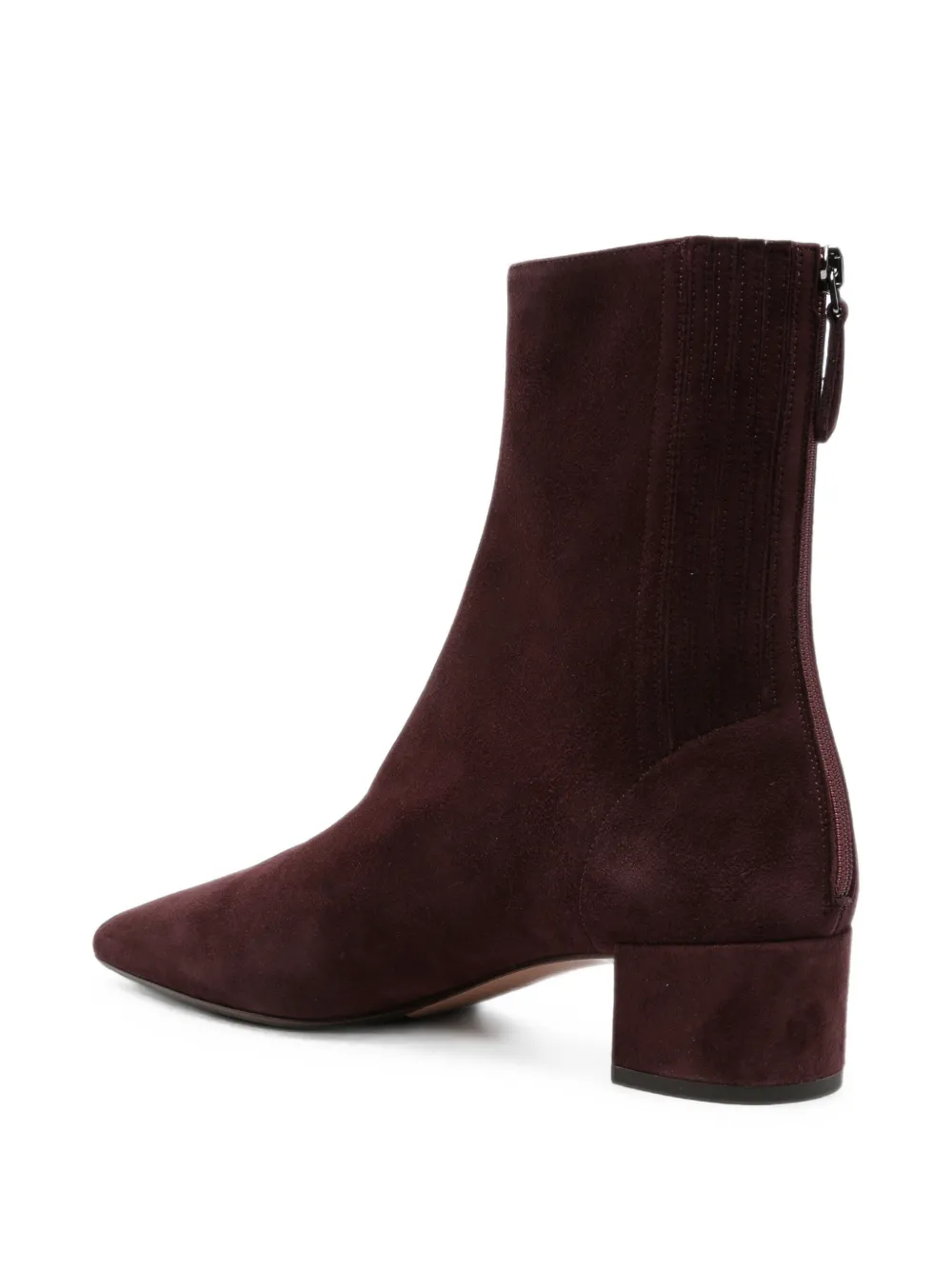Aquazzura Saint Honoré suede ankle boots Rood