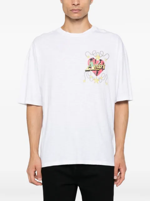 AMIRI logo-embroidered raglan-sleeve sweater