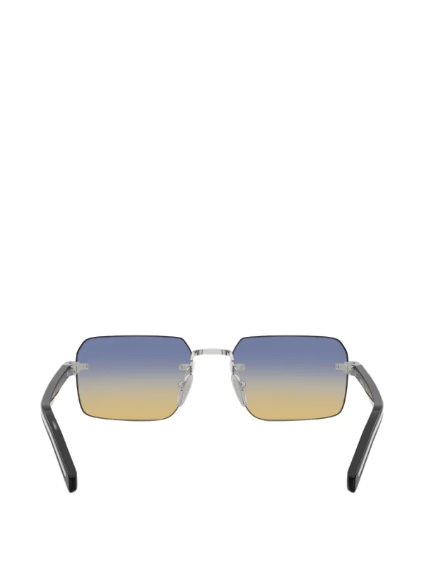 小物 PRADA Rimless Sunglasses Clear Temples Prada Eyewear Rimless Sunglasses | Silver | FARFETCH CA