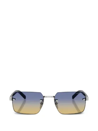 Prada Eyewear Rimless Sunglasses | Silver | FARFETCH
