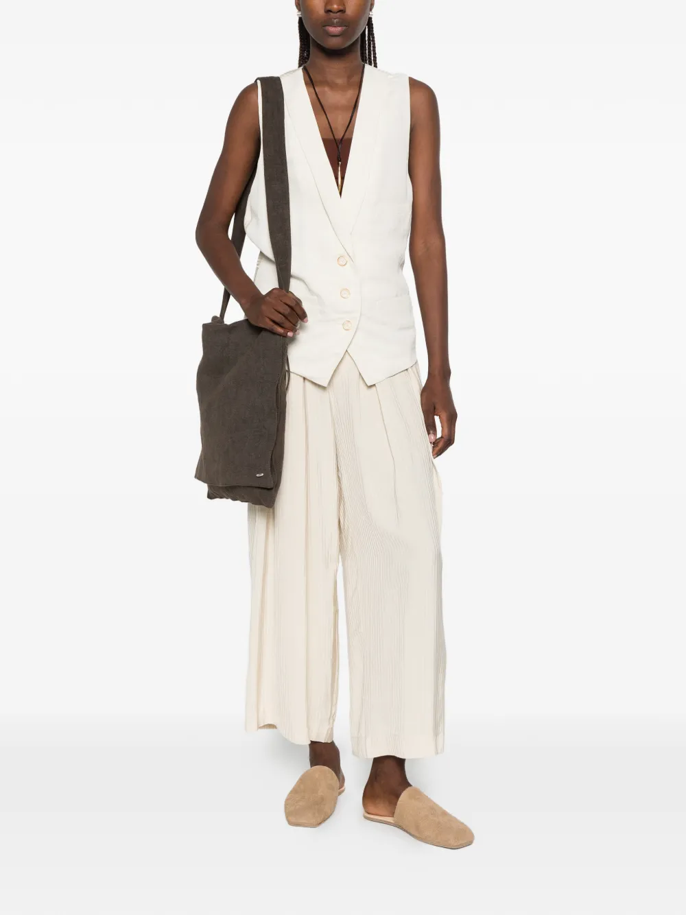 Uma Wang Poetic broek Beige