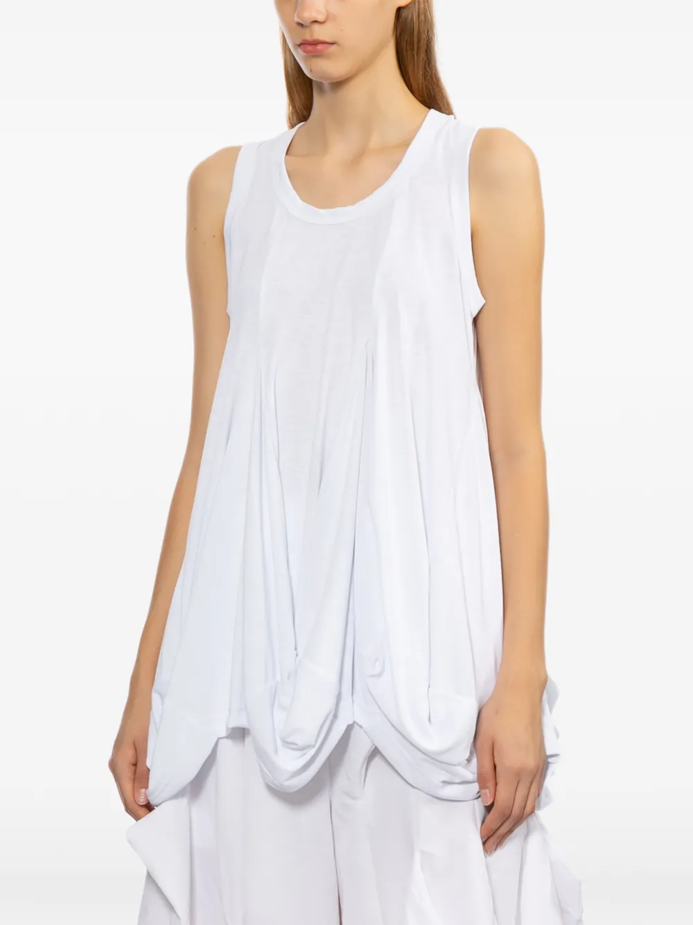 Comme Des Garçons Top met pofmouwen Wit