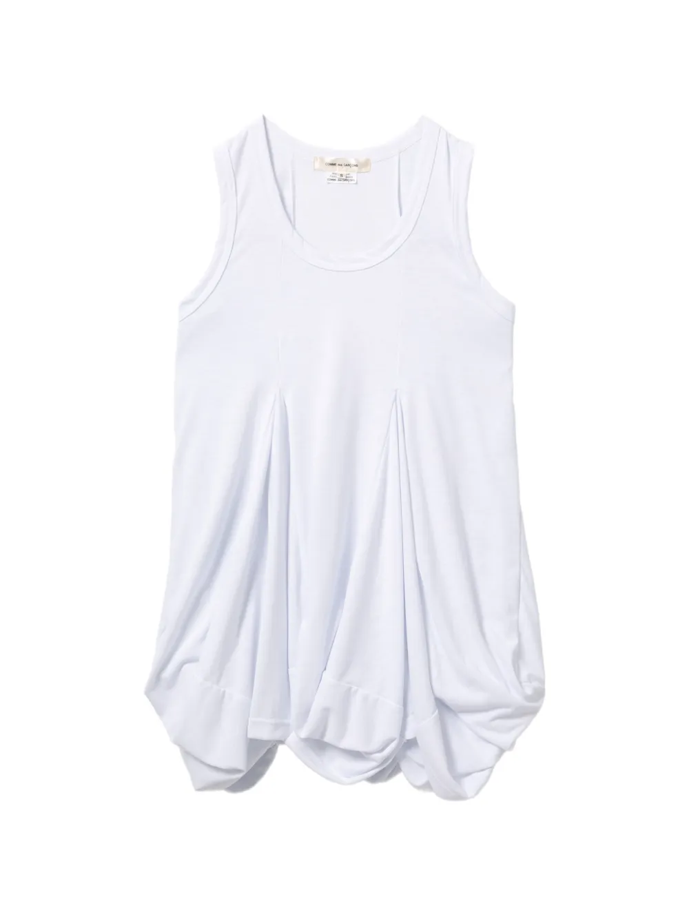 Comme Des Garçons puffball-hem vest - Bianco