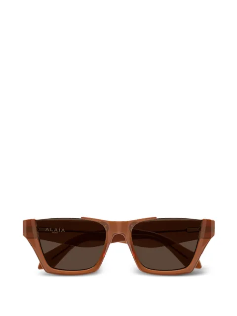 azzedine alaïa rectangular-frame sunglasses