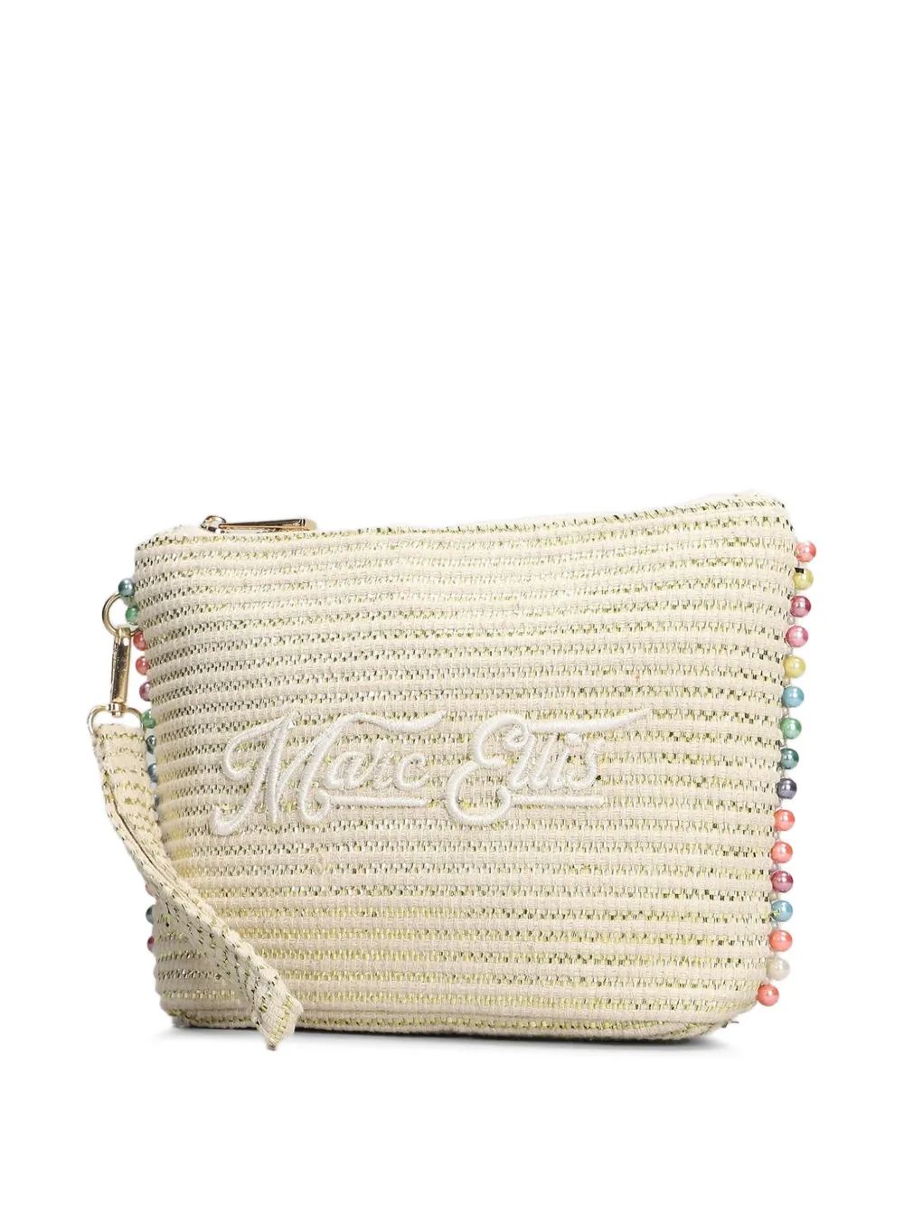 Marc Ellis Cassy Indy clutch verfraaid met kralen Beige