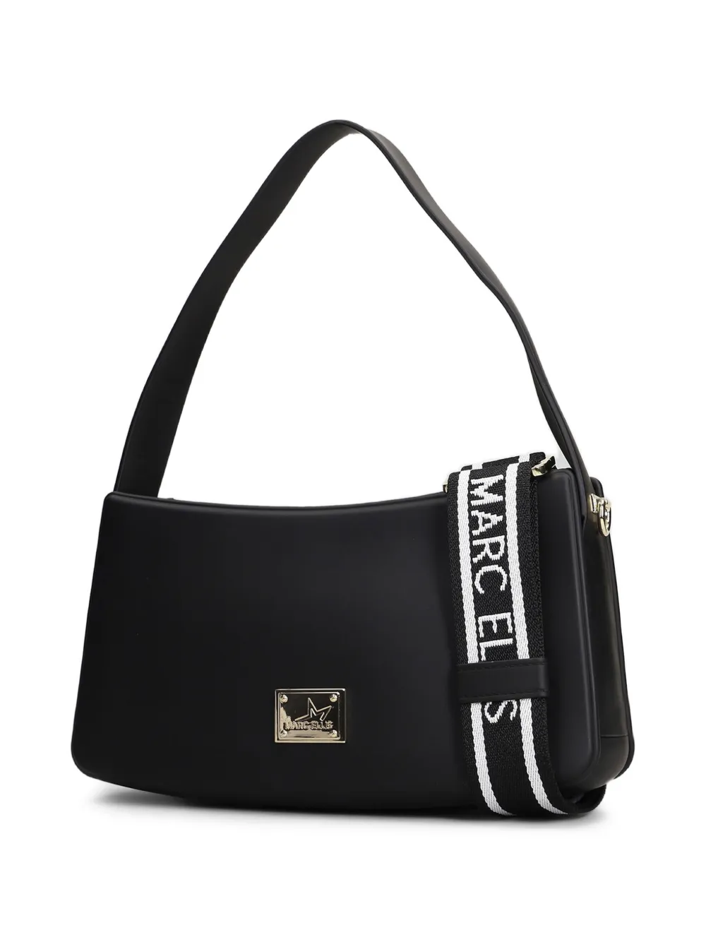 Marc Ellis Flat Timeless shopper met logoplakkaat Zwart